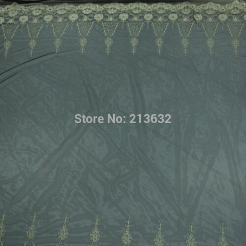 POp23-62 textile fashion dress embroidery cotton fabric wholesale bilateral lace embroidery fashion embroidery accessories