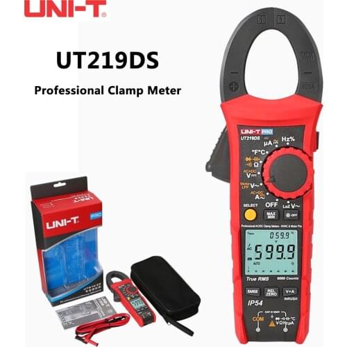 UNI-T UT219E / UT219M / UT219DS Industry Clamp Meter True RMS LoZ Input 3-Phase Motor Sequential Surge Current Tester