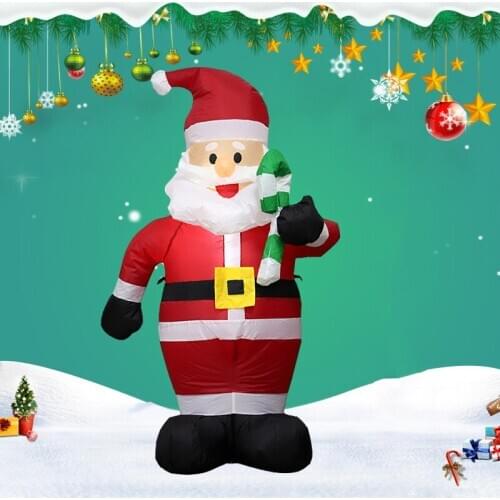 Christmas Decorations For Home Outdoor Santa Inflatable Led Night Light Garden Christmas Party Decor Gift Toys New Year 2021