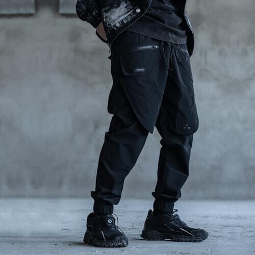 ESDR Polyester Drawstring Pants joggers techwear aesthetic streetwear japanese style