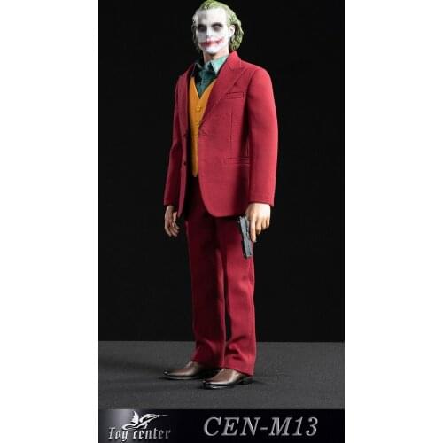 In Stock 1/6 The Comedian Joker Clown Joaquin CEN-M13 The Clown Exclusive Red Suit Clothes Accessory Set Model for 12'' Body