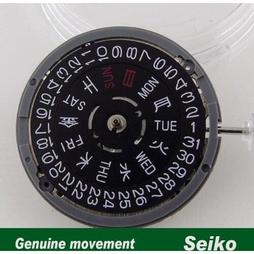 Japan Genuine NH36/NH36A Automatic Mechanical Watch Movement Replacement Date Week Display Replacement Black/White