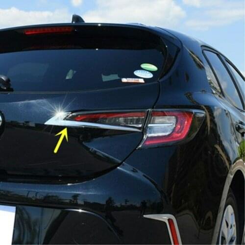 For Toyota Corolla Hatchback Auris Sport Car Tail Lights Eyebrow Rear Lamps Decoration strips Cover Trim 2019 2020