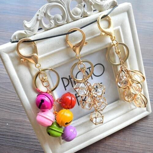 New Fashion Women Creative Bell alloy shape Keychain Bag Pendant Alloy Car Key Chain Ring Holder Trendy Jewelry YS-266