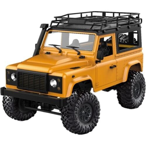 1Set 2 Type Model D90 1:12 Scale Rc Crawler Car 2.4G 4Wd Remote Control Truck Toys Unassembled Kit Defender Pickup-Yellow