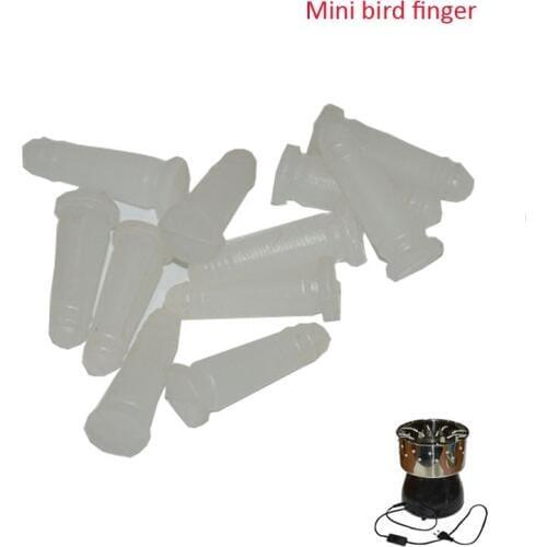 100pcs Mini White Bird Poultry Plucking Fingers Hair Removal Machine Glue Stick Mini Bird Plucker