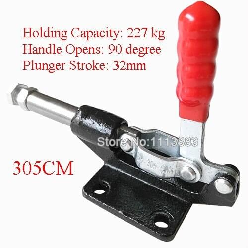 3PCS Pull Push Toggle Clamp 305CM Holding Capacity 227KG 500LBS