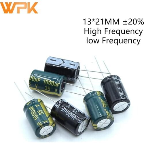 5Pcs 13*21 High Frequency Low ESR Aluminum Electrolytic Capacitor Set 10V 16V 25V 35V 63V 470UF 100UF 220UF 1000UF Assorted Kit