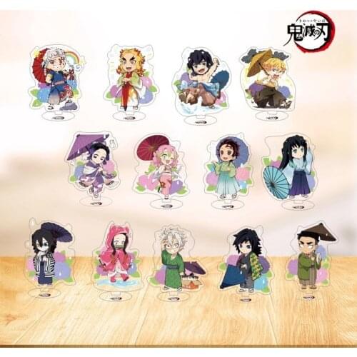 Anime Demon Slayer Kimetsu No Yaiba Kamado Tanjirou Nezuko Kanawo Zenitsu Inosuke Giyuu Acrylic Stand Figure Model Toys Gift