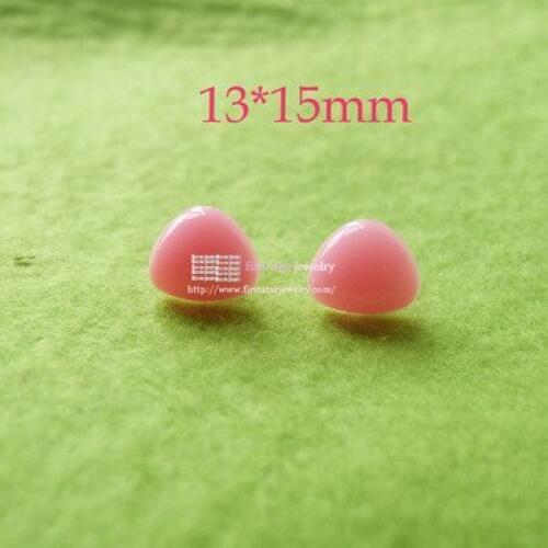 Free shipping! pink color triangle shape toy nose with washers/size:13*15mm