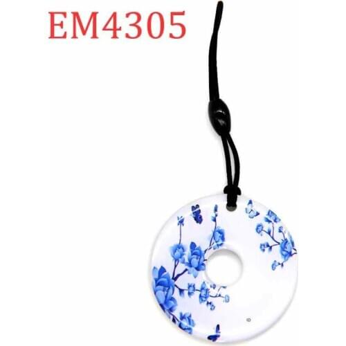 125Khz ID Circular Waterproof Keyfob Token Tag Badge Blank Rewritable Writable EM4305 EM4205 Keychain Access Control Card Tags 1