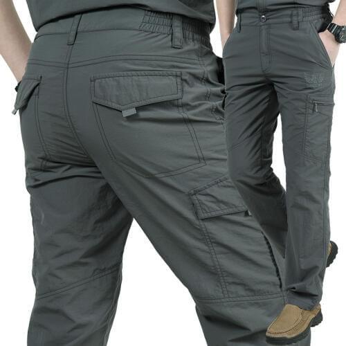Pants Men lightweight Breathable Quick Dry Pants Men Summer Casual Military Trousers Tactical Cargo Pants Waterproof Trousers
