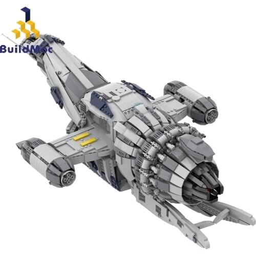 BuildMoc City Space Station MOC Sci-Fi TV Series Firefly Serenity Malcolm Spaceship With Shuttles Building Blocks Toy