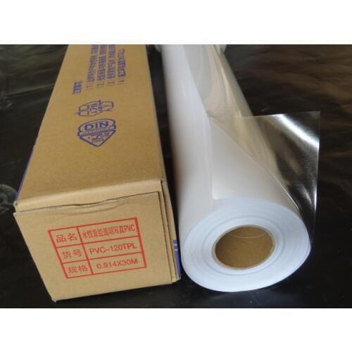 Eco solvent / Latex / UV printer Use Transparent self adhesive vinyl paper, vinly sticker for outdoor advertising