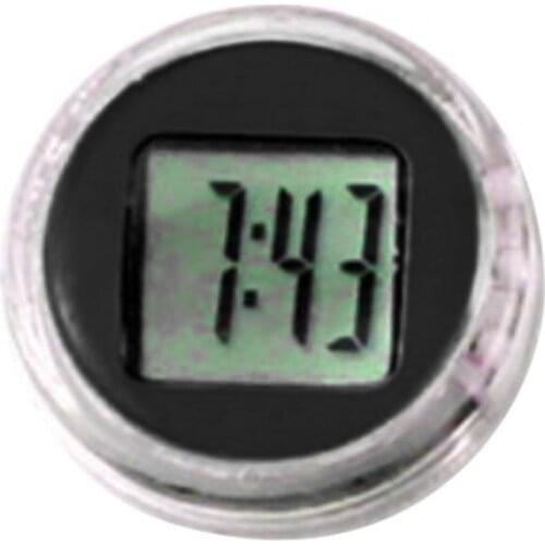 Mini Digital Clock Waterproof Mini Motorcycle Bike Sticky Digital Display Clock Watch Office Decor Cooking Timer Cooking Shower
