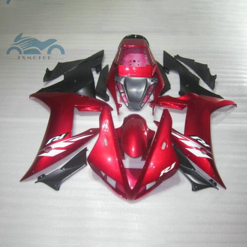 Customized motorcycle fairing Kits fit for YAMAHA 2002 2003 YZFR1 02 03 YZF R1 sports fairings black red body parts RG27