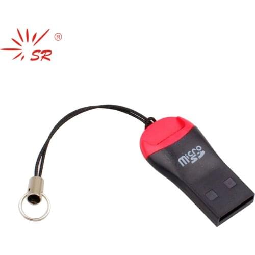 SR Lowest Wholesale Price USB 2.0 TF Card Reader Mini Cartoon Whistle Style Portable Convenient To Carry Micro SD Cellphone Card