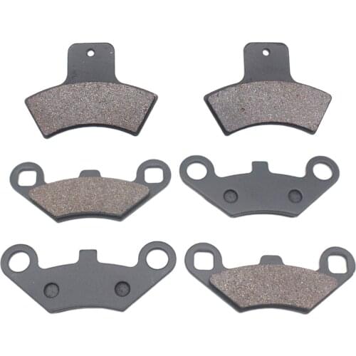 Motorcycle Front Rear Brake Pads for Polaris 250 Trail 500 Scrambler 4 x 4 1998-2004 325 Magnum 00-02