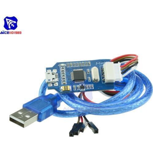 Diymore OB ARM Emulator Debugger Programmer Downloader Replace V8 SWD M74 for Arduino J-Link with Micro USB Cable Jumper Wire