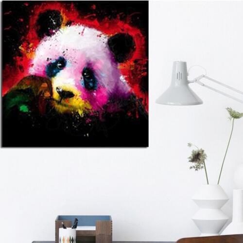 Paint by number art painting by numbers Painted animal panda puppy gorilla giraffe art decompression painting