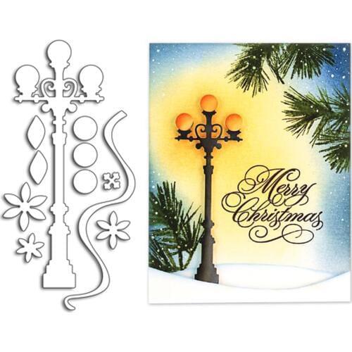 Christmas Warm Light Lamp Metal Cutting Die Stencil for Scrapbooking Photo Album Embossing Decorative Craft Die Cutting Template