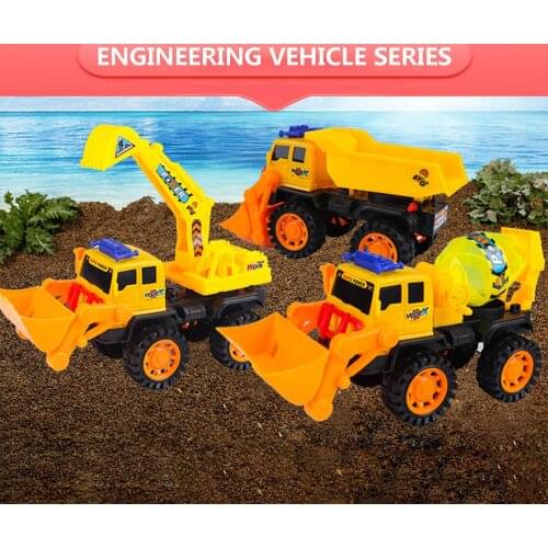 DIY Detachable Assemble Truck Car Toy Engineering Vehicle Excavator Bulldozer Inertial Toy Summer Outdoor Beach Sand Toy For Kid