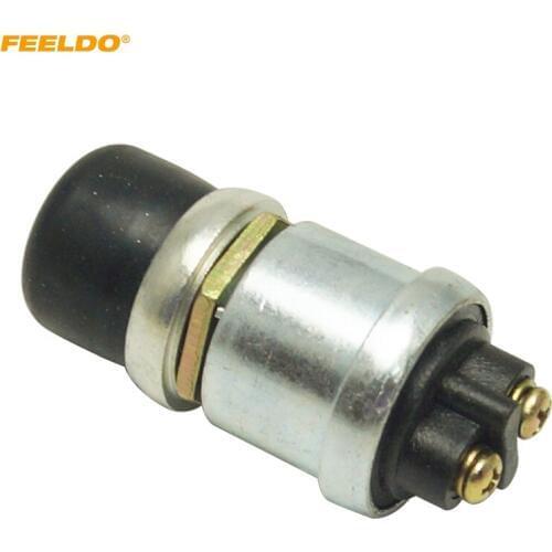 FEELDO Waterproof 12V 20A Car Boat Track Lawn Mower Switch Horn Engine Start Momentary Switch Push Button MX#5704