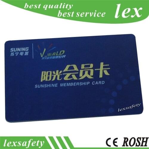 High Quality Credit Card S50 1K 13.56mhz Thick 0.76mm Transparent Pvc Business Card Printing Clear VIP Cards