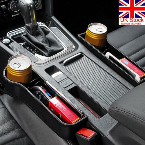 UK Car Seat Gap Storage Box Cup Holder Mobile Phone Holder Multi functional Auto Storage Box
