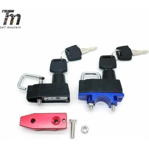 For HONDA CBR1100XX CB1300 CB1100 CB1000R CB750 CB600S CB400 ST1300 Motorcycle Accessories Handlebar Bar Clamp Helmet Lock