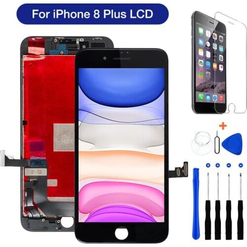 AAA+++ LCD Display For iPhone 8 8Plus Assembly For iPhone 8 8Plus LCD Touch Screen Digitizer Replacement No Dead Pixel