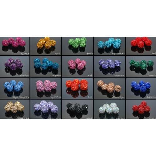 10mm 8mm 12mm 14mm 6mm 100 pcs/lot Mixed cam choose size crystal Bead Bracelet necklace x13124 spacer lot