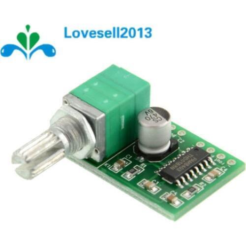 2PCS Mini PAM8403 DC 5V 2 Channel USB Digital Audio Amplifier Board Module 2 * 3W Volume Control with Potentionmeter Switch