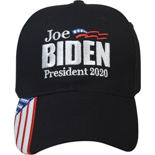 "BIDEN"Letter Star Embroidered Breathable Baseball Cap Adjustable Cotton Hat Headwear President Election Accessories