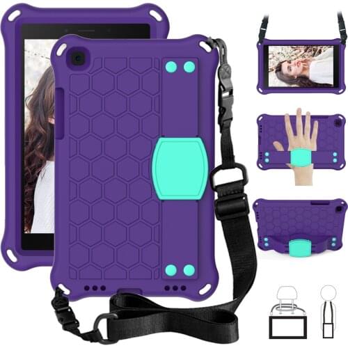 EVA Stand Cover case for Samsung Galaxy Tab A 8.0 2019 SM-T290 SM-T295 T290 T295 T297 Kids Safe Foam Shockproof Tablet Silicone
