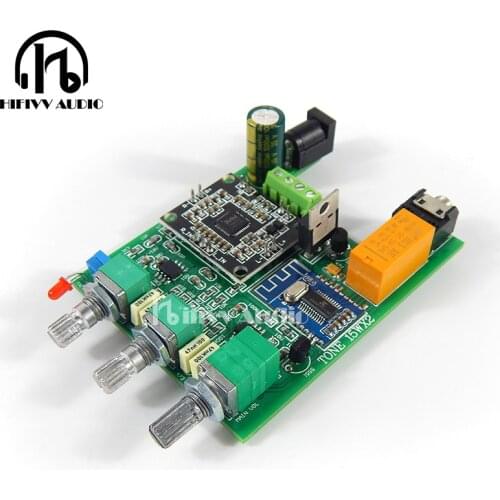 HIFI Digital power amplifier board with Bluetooth-compatible 4.2 2*NE5532 preamplifier 15W+15W 62*80mm