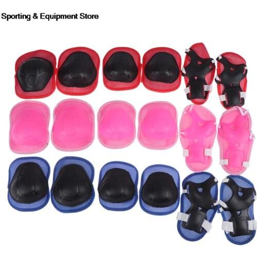 6pc/set Adjustable Skating Protective Gear Set Elbow pads Bicycle Skateboard Ice Skate Roller Knee Protector For Adult Kids Gift