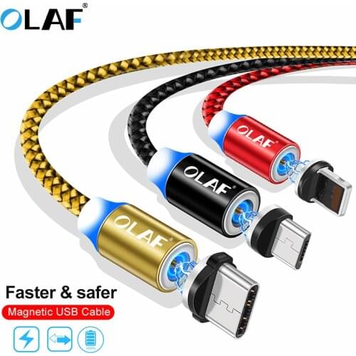 Magnetic Micro USB Cable Fast Charging USB Type C Cable Magnet Charger Data Charge Cable Cord For iPhone X 7 8 Samsung S9 Xiaomi