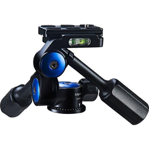 Manbily VH-60 Double Handle 3D Hydraulic Damping Tripod PTZ Panoramic Shooting Loadable 10kg