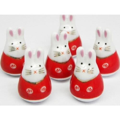 Many Kinds Cute Cartoon Ceramic Animal Big Hole Beads Fit Charm Pendant Bracelet Necklace Handmade Jewelry Accessoreis