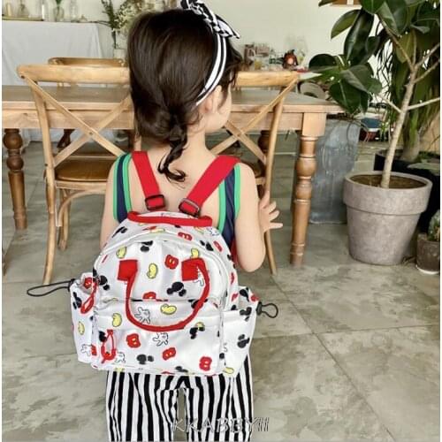 Cartoon Backpack For Baby Boys Girls Minnie Mickey Mouse Children Lovely Schoolbag Kindergarten Schoolbag Kids Gift