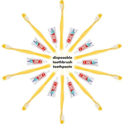 100/50/20/10/5 Sets Disposable Portable Travel Toothbrush With Toothpaste Kit Convenient Adults Tooth Brush Teeth Cleaning Tool