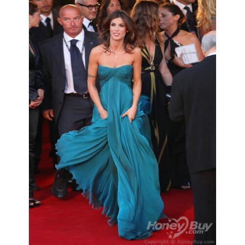 New Arrival Charming Celebrity Dresses Elisabetta Canalis for Venice Film Festival Celebrity Dress Evening Gown