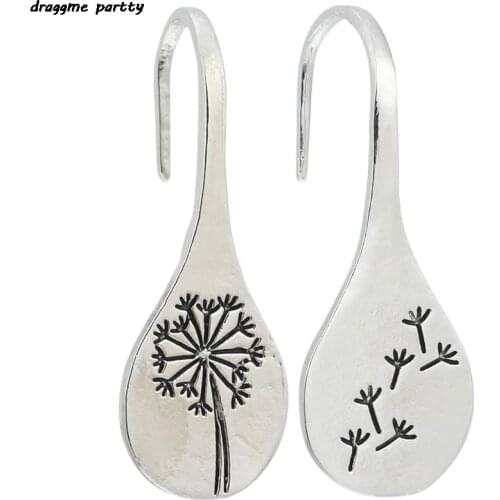 New Simple Retro Dandelion Earrings For Women Engagement Wedding Jewelry Statement Earring Pendientes Bijoux Gift