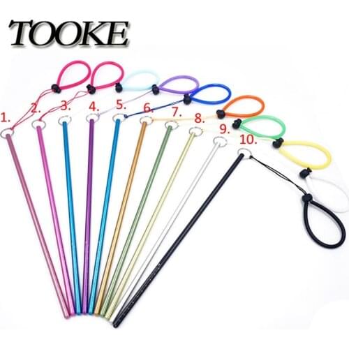 Scuba Colorful Diving Aluminium Alloy Lobster Stick Pointer Rod With Rubber Lanyard Strap Underwater
