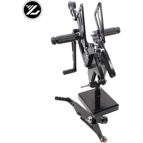CNC Verstelbare Rearsets Achter Set Motorfiets Footrest Moto Pedaal pedal For Yamaha YZF R1 2015 Voet Accessoires