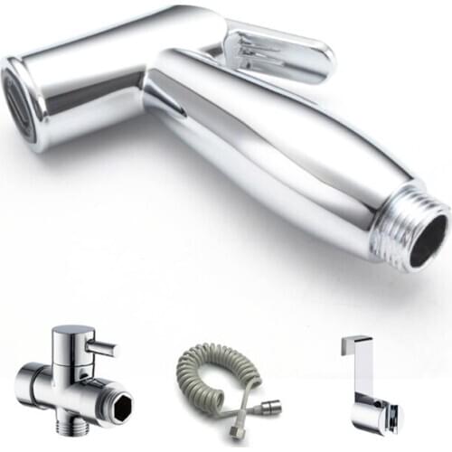Toilet Bidet Hand Held Portable Bidet Sprayer Shattaf Toilet Shower Spray Set Sprayer Hose Holder