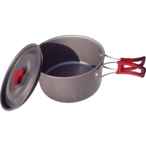 Outdoor Tableware Big Capacity Aluminum Alloy Camping Hanging Cookware Cookware Pot Cooking Picnic For Campfire Pot Utensils