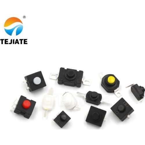 10PCS 20F/28A/808AD/1303A/1602AB/1604B/1802A/-H9.5 Key-switch 1208YD Flashlight Switch Self-lock/Paster/Plug-in Type Power Kit