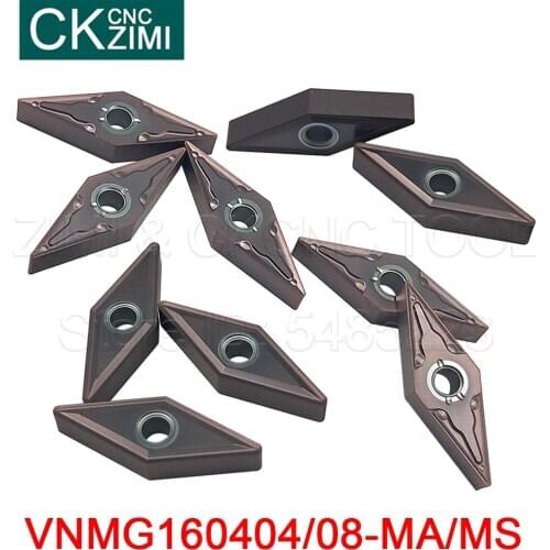10pcs VNMG160404-MA/MS VNMG160408-MA /MS High quality external cutting tools cnc vnmg160404 vnmg16040408 indexable tools